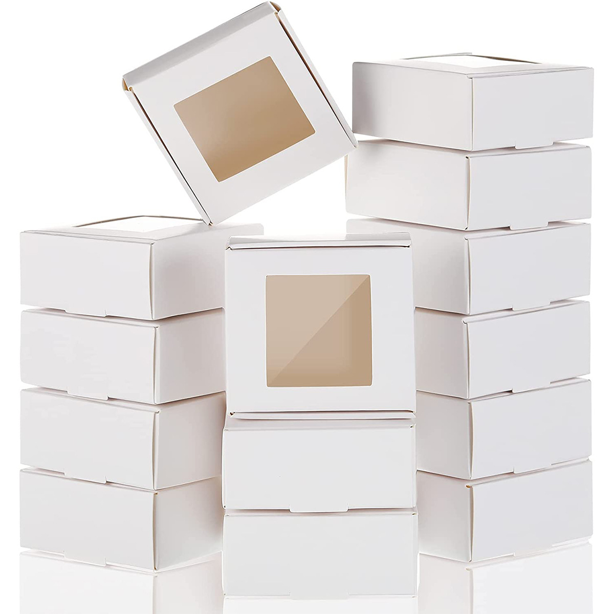 Flying machine box jewelry box handmade soap paper box in stock kraft paper black card white card cross-border window box wholesale