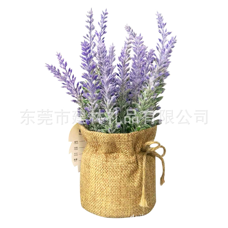 Factory customized plastic flower PE material fleshy simulation bonsai bag flower sack decoration cross-border simulation flower