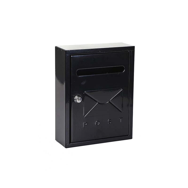 Flat Letter and Newspaper Box Security Wall Mounted Mailbox with Key Lock Outdoor Mailbox Suggestion Box Metal Drop Box