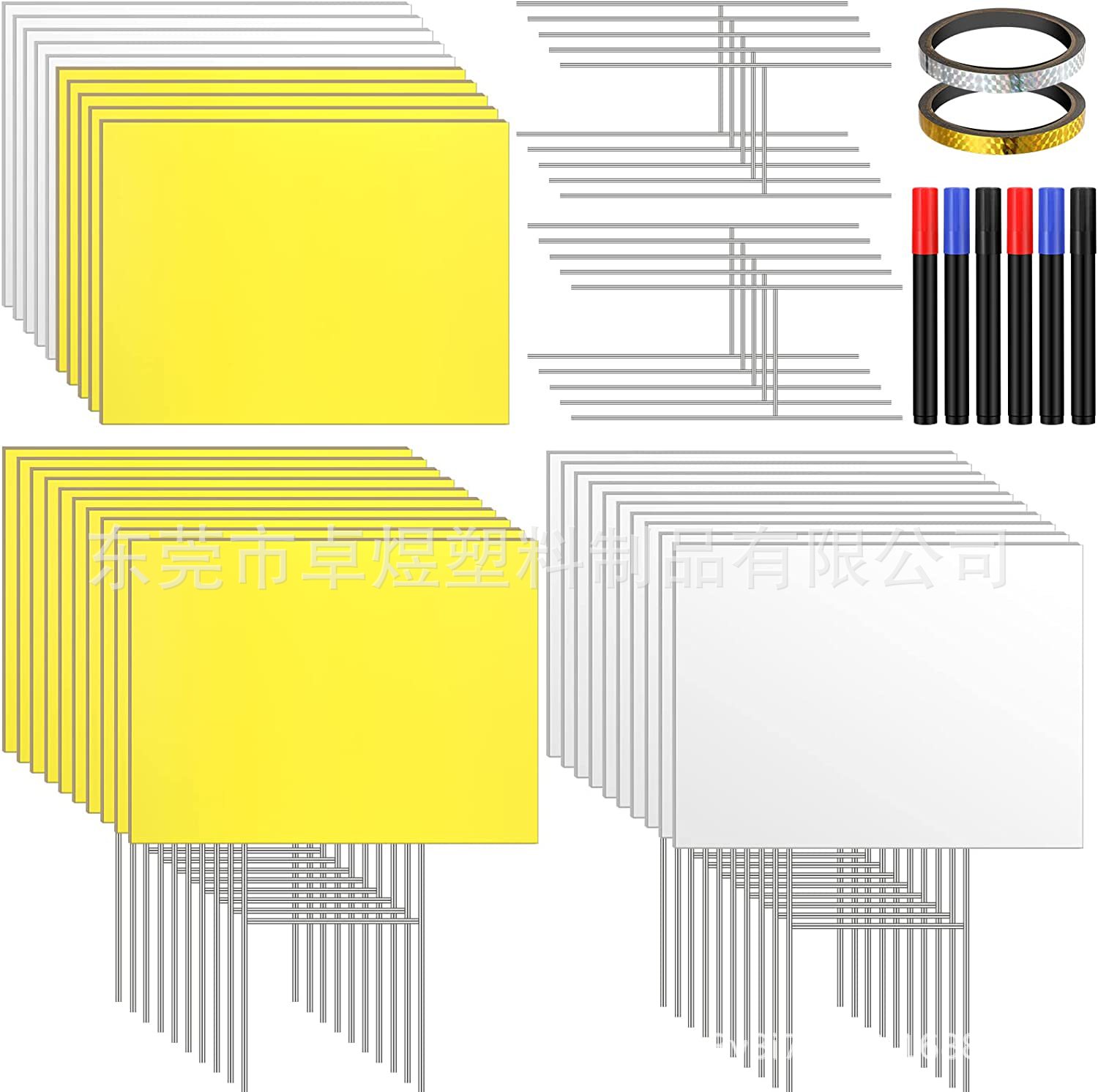 2023 прямая продажа завода трансграничный ПП полый щит белая доска гофрированный щит дворный логотип уличное уведомление пустая вставка в землю
