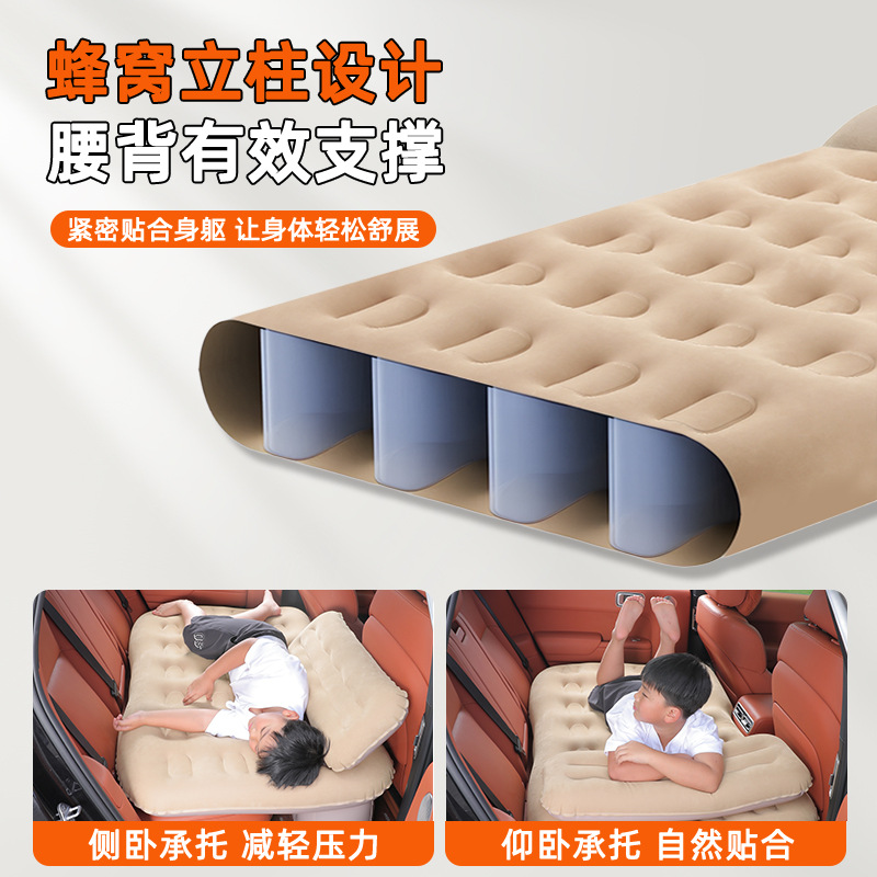 Car Inflatable Bed, Automatic Inflatable and Exhaust Inflatable Mattress, Suv Car Sleeping Artifact, Car Rear Sleeping Pad
