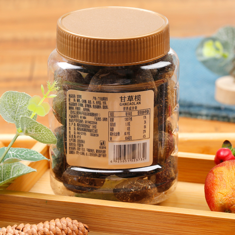 Green Xiangyuan Licorice Olive 250g Canned Licorice Olive Office Snack Snack Food Manufacturer 22 Cans/Piece