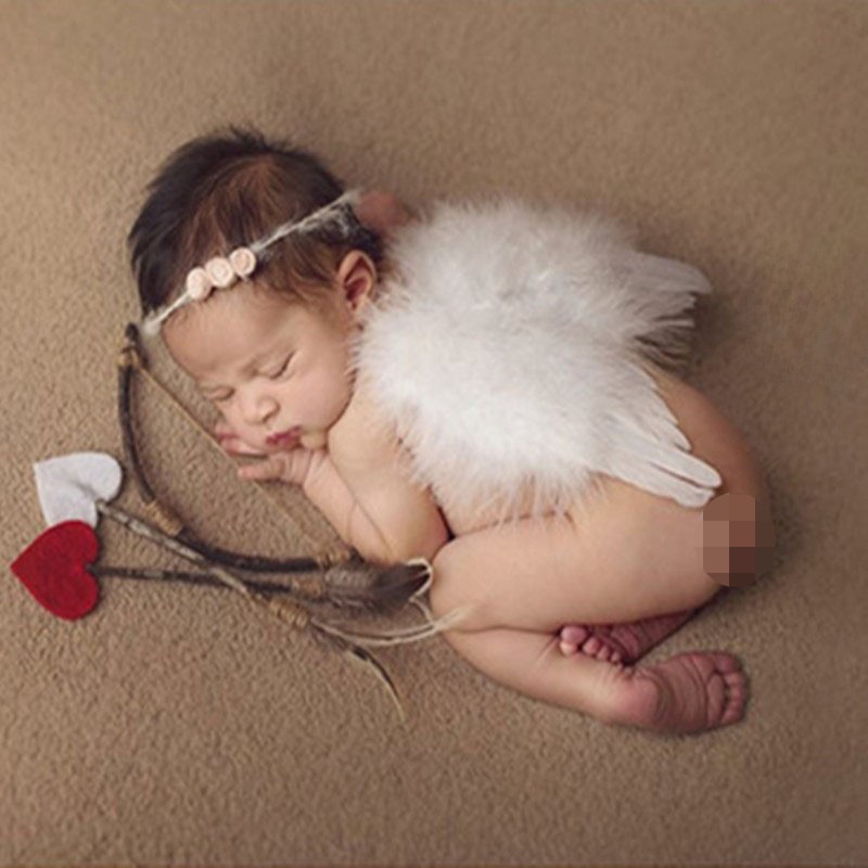 Newborn Photography auxiliary props studio photography cupid wings Photo theme suit infant photography clothing