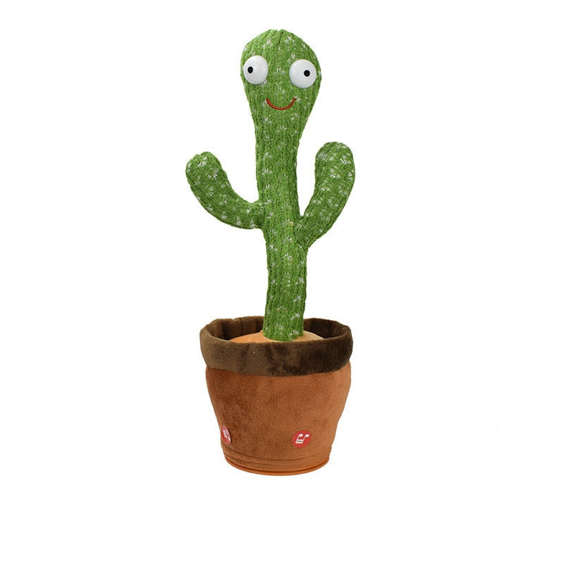 Dancing Cactus Can Sing and Talk Sand Sculpture Niuniu Plush Toy Electric Multi-Function