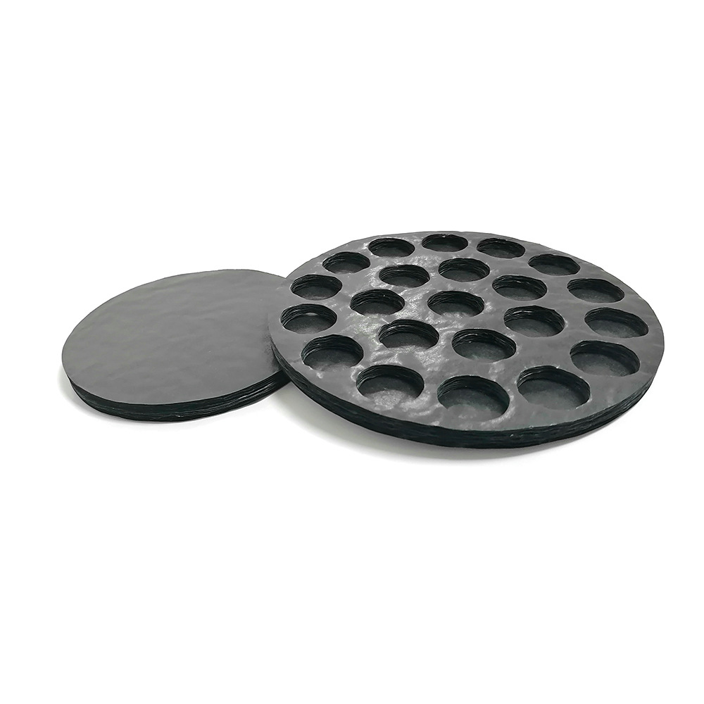 Chocolate gift box buffer paper pad round food packaging wafer paper pad food packaging honeycomb paper pad