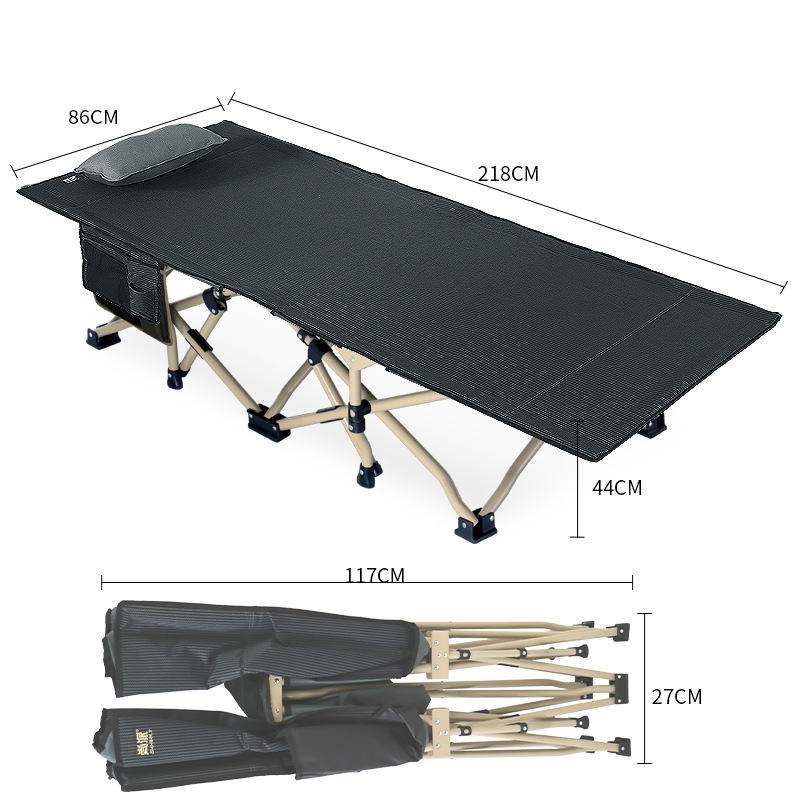 Office lunch break men's large folding bed hospital escort camp bed outdoor camp camp bed cross border