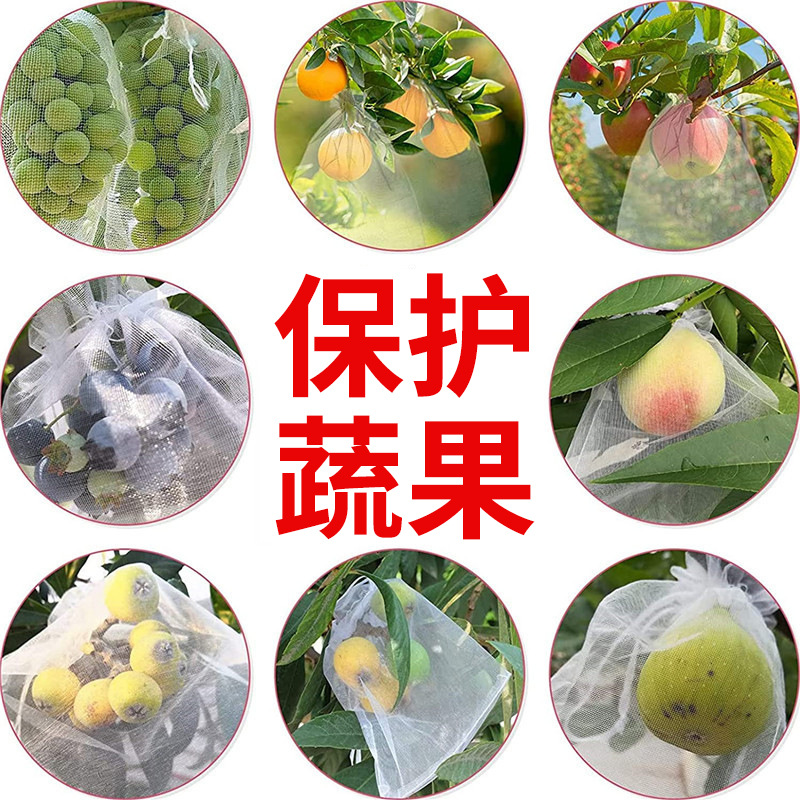 Wholesale Fruit Bagging, Light-Transmitting and Breathable Strawberry Grape Fig Special Insect-Proof Mesh Bag Nylon Transparent Mesh Bag