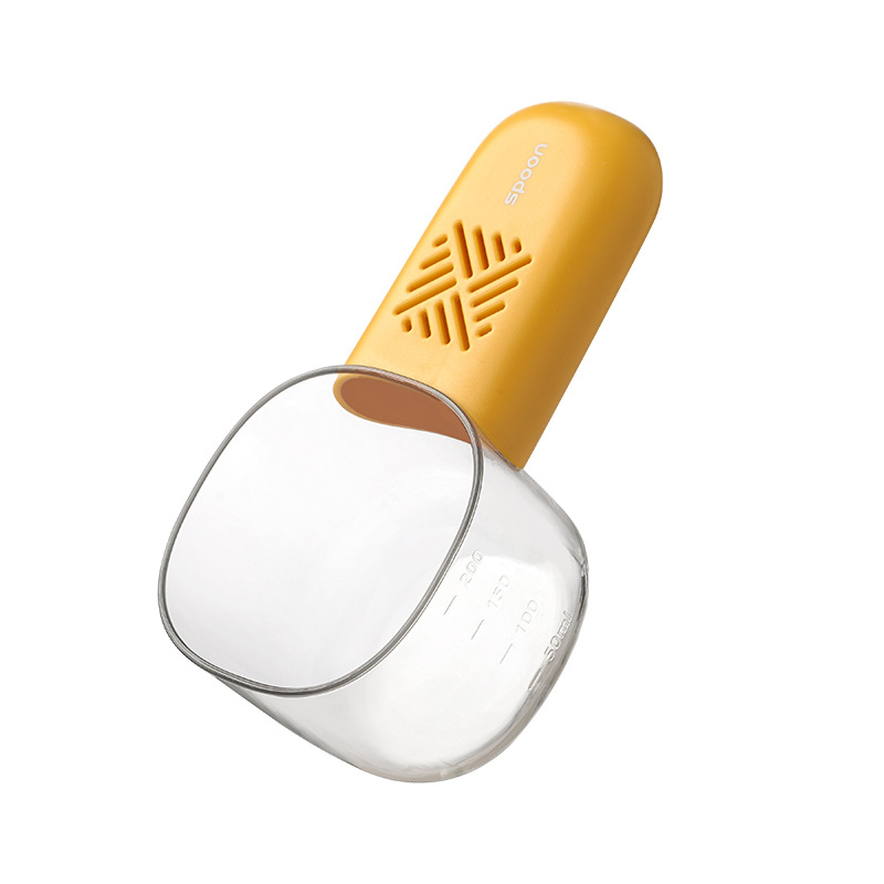 Pet Food Spoon Multifunctional Cat Food and Dog Food Feeder with Scale Quantitative Feeding Spoon Cat Moisture-Proof Spoon Food Feeder