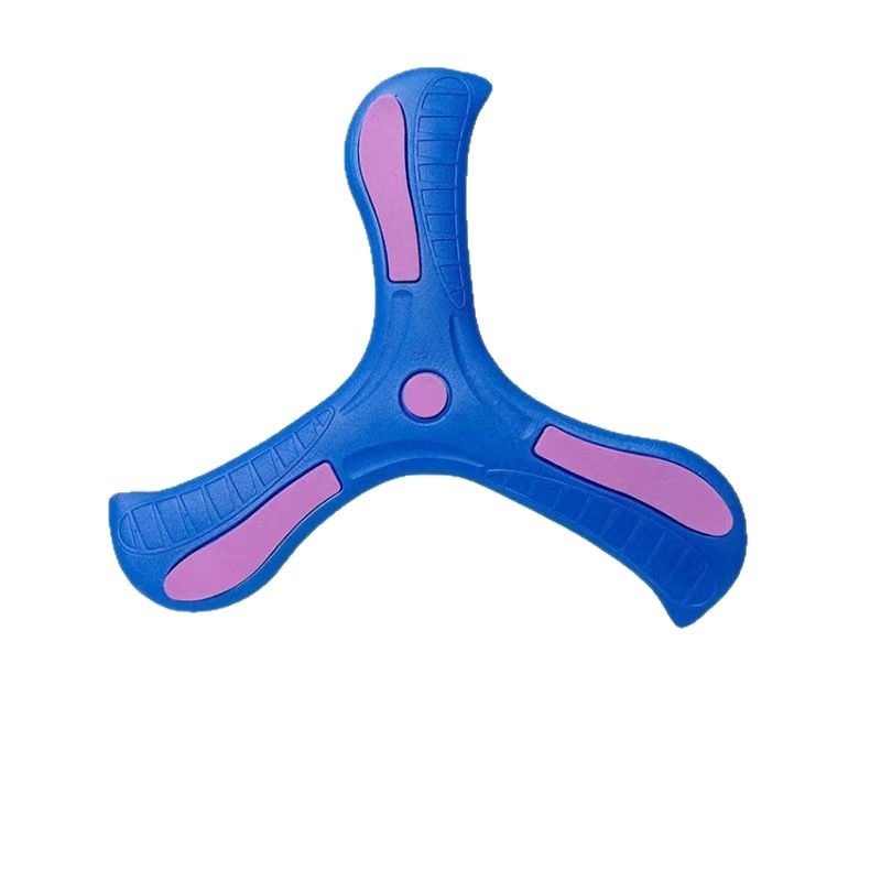 [Factory Outlet] Children's outdoor boomerang EVA soft material fly to hand throw three-leaf boomerang wholesale