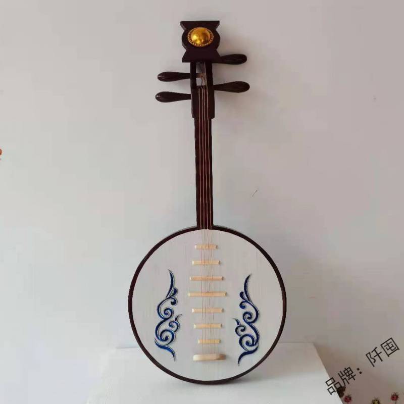 . Yueqin Pipa Props Simulation Ruan Qin Pipa Photography Hanfu Photo Catwalk Ornaments Decoration for Adults Pipa