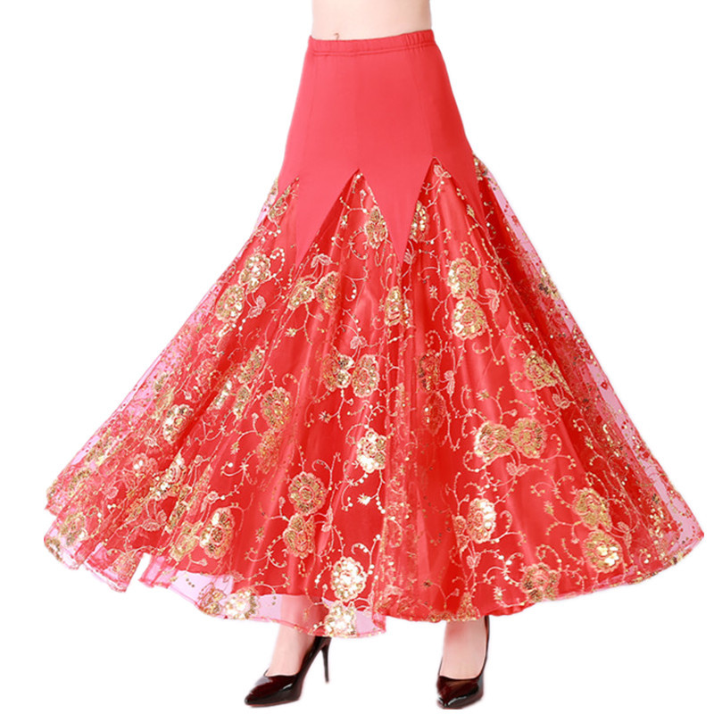 Performance Modern Dance Big Swing Dress Performance Ballroom Dance Long Dress Waltz Dress