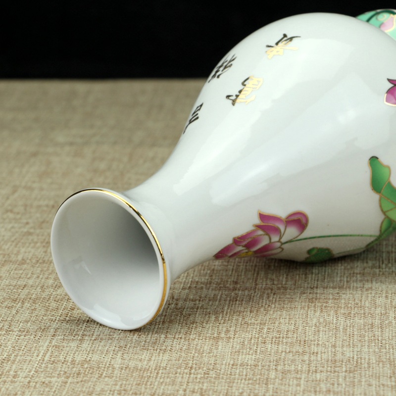 Ceramic Water Purification Bottle, Guanyin Vase, Buddha Water Purification Bottle, Lotus Bottle, Water Supply Bottle, Nectar Bottle, Home Decoration Vase