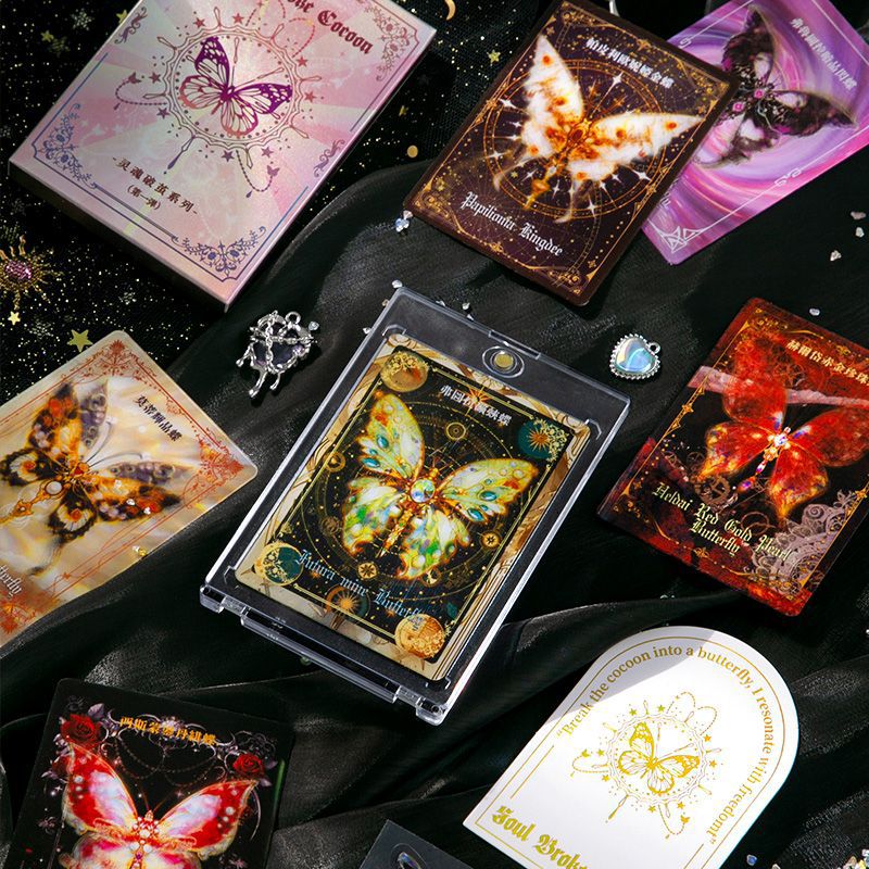 Xinmo Soul Breaks the Cocoon Grating Card High-Looking Blind Box Collection Card Dream Butterfly Contains Sticker Card Brick Gift Blind Card