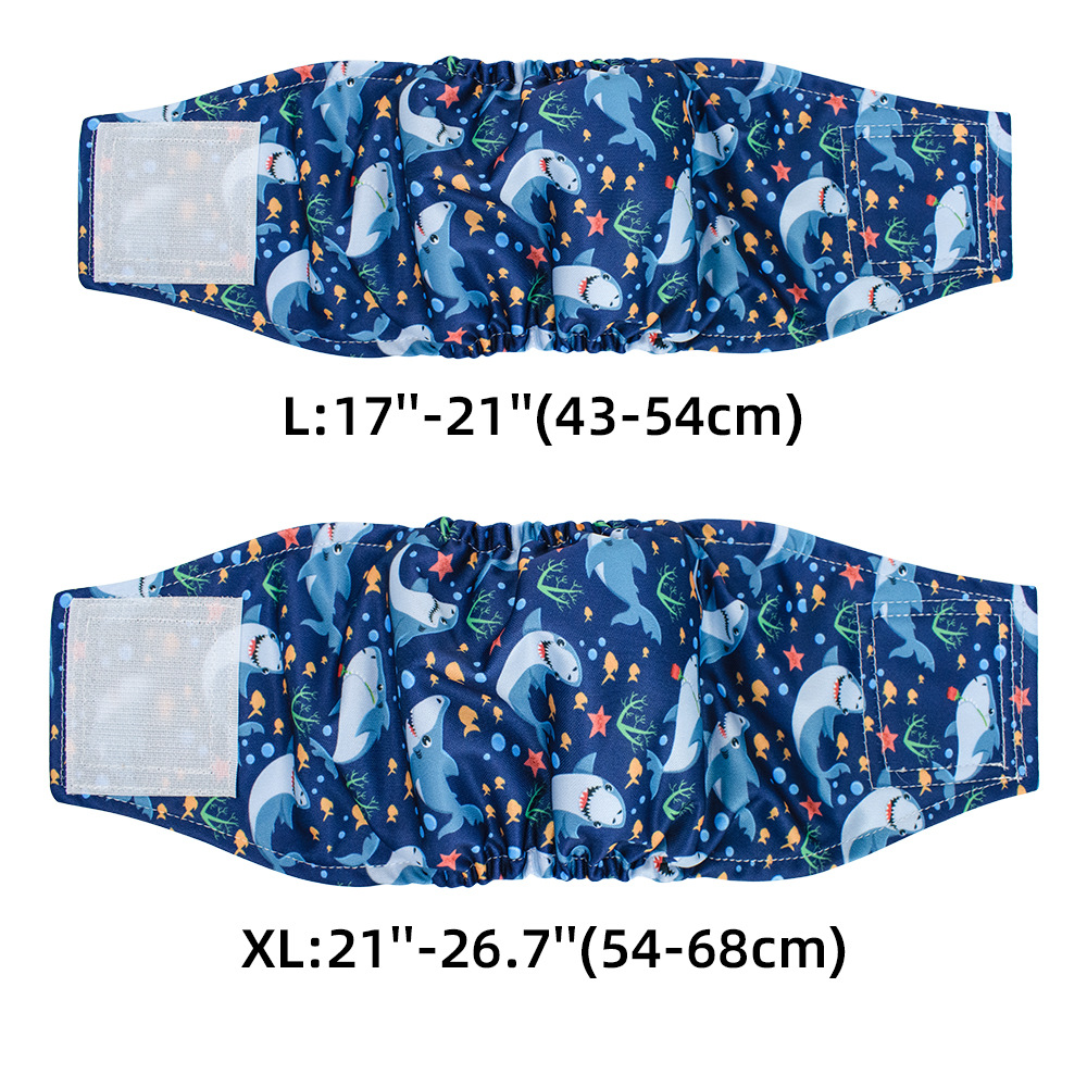 Factory direct male dog physiological pants sterilization pants mesh lining absorbent pul leak-proof dog diaper pants