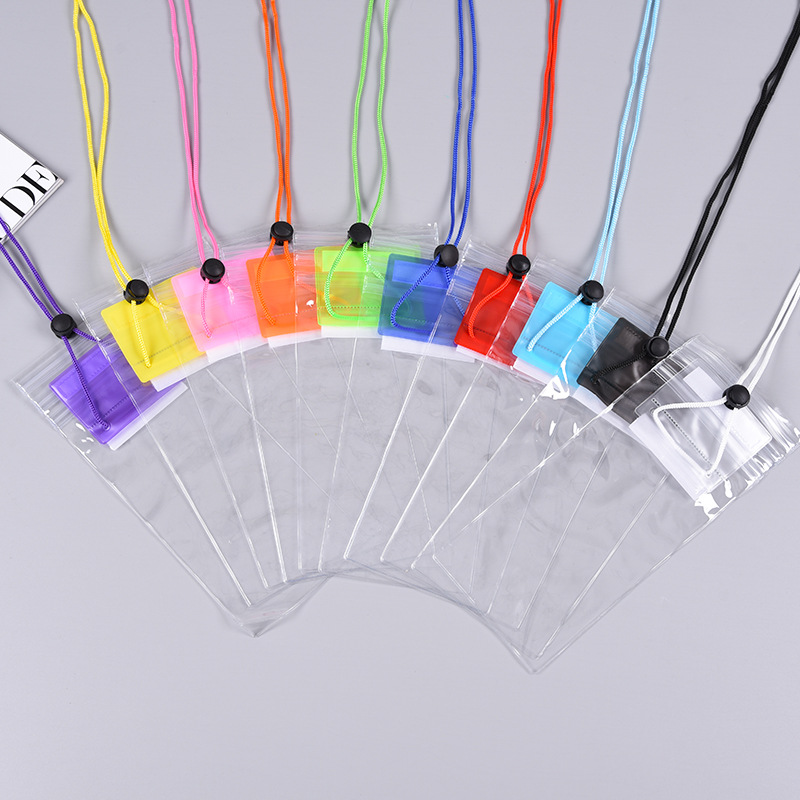 Трехслойная сумка для мобильного телефона с велкро, прозрачная ПВХ, водонепроницаемая, для горячих источников и плавания