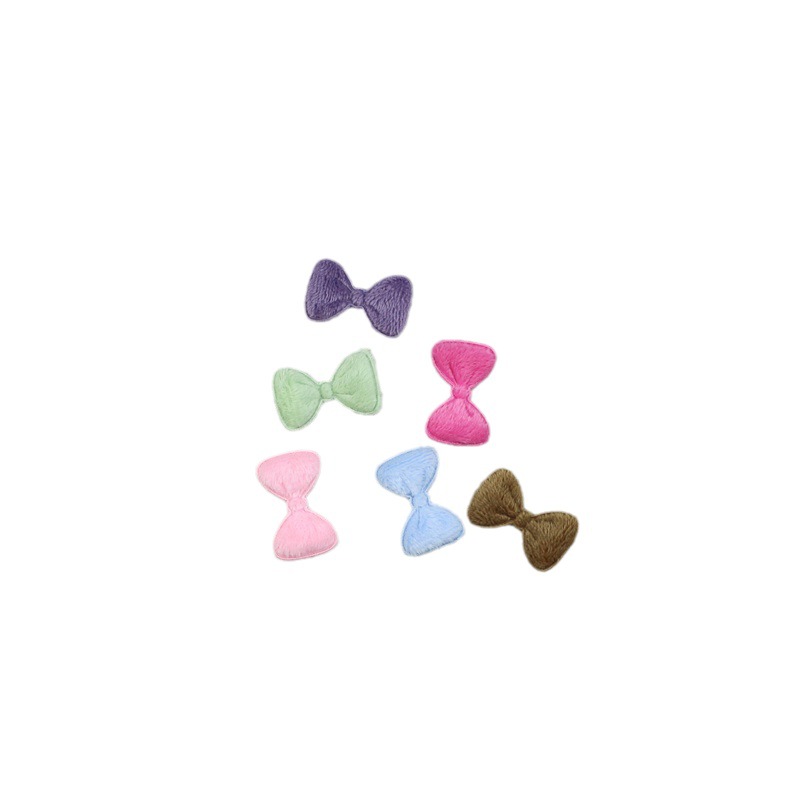 3cm Plush Bow Accessories Doll Decoration Material Hair Accessories Headwear Accessories DIY Clothing Decorations
