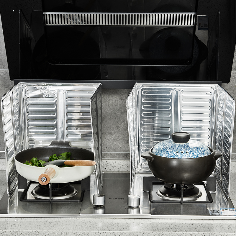 Japanese kitchen oil baffle oil baffle aluminum foil cooking oil splash-proof baffle gas stove oil-proof baffle heat insulation board