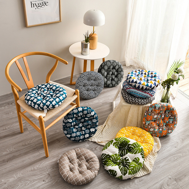 Cushion Chair Cushion Thickened Round Chair Cushion Dining Chair Cushion Office Student Seat Cushion Chair Cushion Tatami Cushion Wholesale