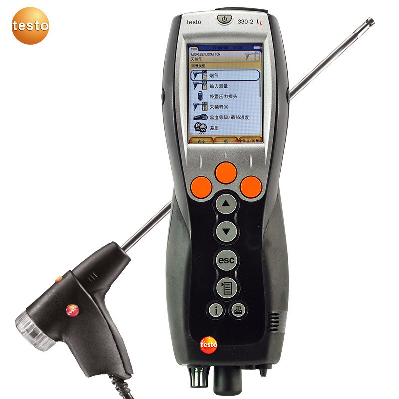 Анализатор дымовых газов Testo330 Улучшенная версия Промышленный анализатор эффективности сгорания котла Тестирование дыма