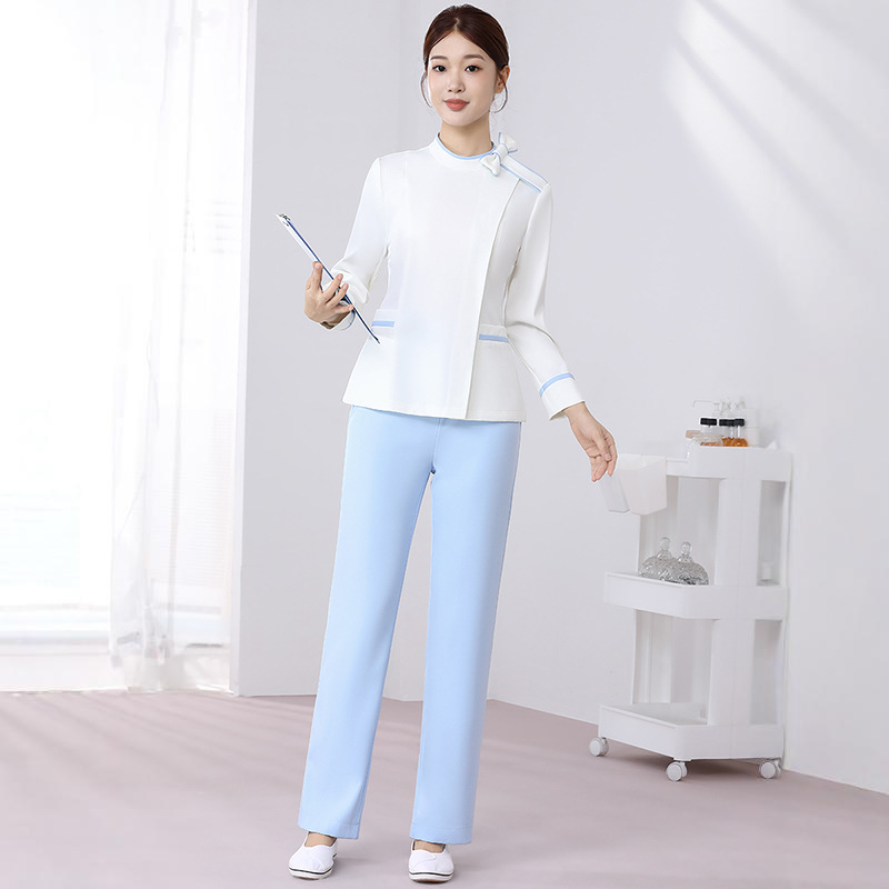 High-End Medical Beauty Nurse Uniform Split Suit for Women in Autumn and Winter Hospital Oral and Dental Front Desk Reception Care Work Clothes