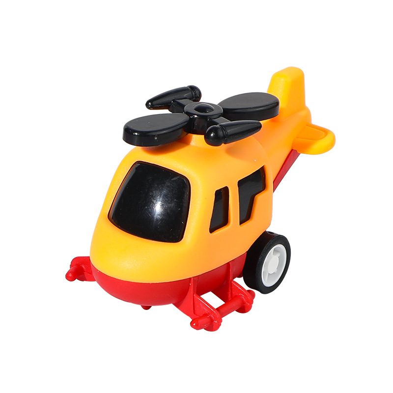 Children's small toys back sliding helicopter cartoon aircraft model kindergarten baby aircraft small toys wholesale