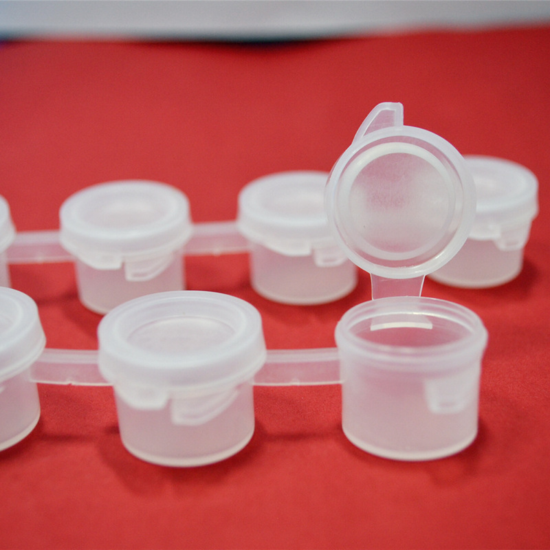 Manufacturer Wholesale 6-Piece Acrylic Paint Empty Box Gouache Watercolor Filling Plastic Empty Box Digital Oil Paint Box