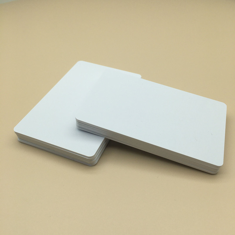 Factory Direct PVC white card coated white card blank printing card card card machine printing card ribbon Printing Card