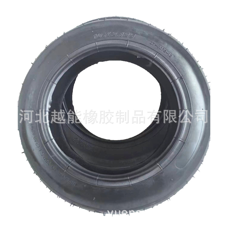 Electric bicycle tire 10X2.125 outer tire 10*2.125 Butyl inner tube 10-inch 90-degree curved inner tube