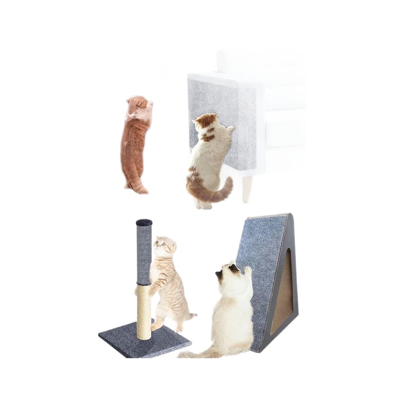 Factory Straight Hair Cross-border Special Cat Scratch Mat Trimmable Cat Climbing Mat Self-adhesive Carpet Cat Scratch Column Covering Pet Supplies