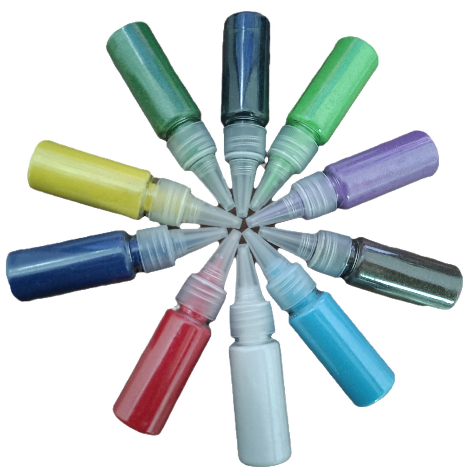 Bottled colored sand children's diy sand painting epoxy colored sand 70 sintered sand 10g 15g 35g sand painting dyed colored sand