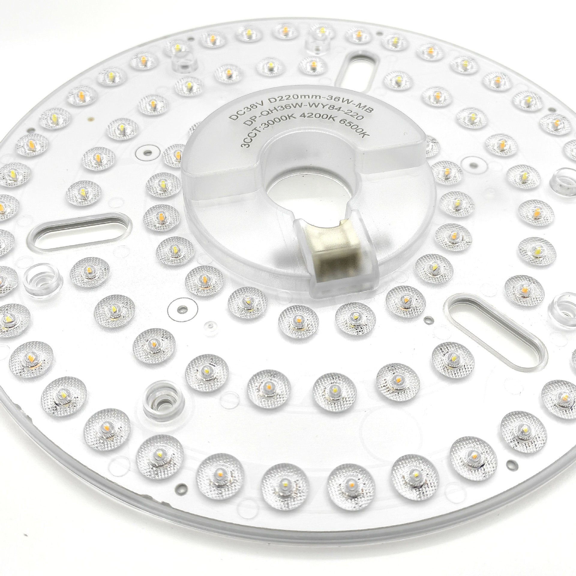 36V Stepless Dimming Color Mixing 220mm Ceiling Fan Lamp Wick Remote Control Wick Factory Direct Supply Wholesale Mixed Batch