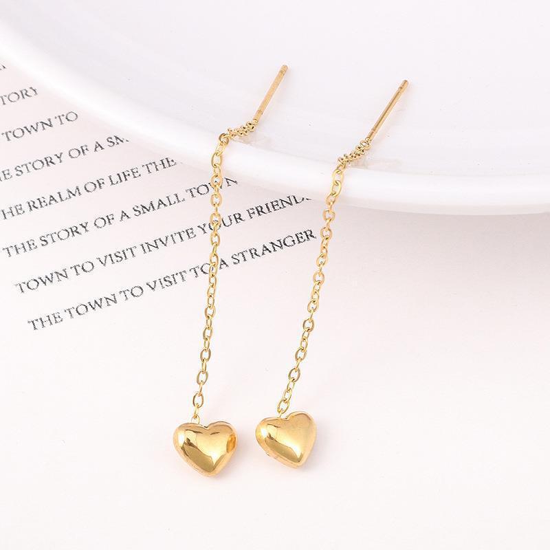 Small Heart Necklace for Women, Clavicle Chain, 2025 Autumn New Style, Versatile, High-End, Light Luxury, Simple Titanium Steel Jewelry Trend