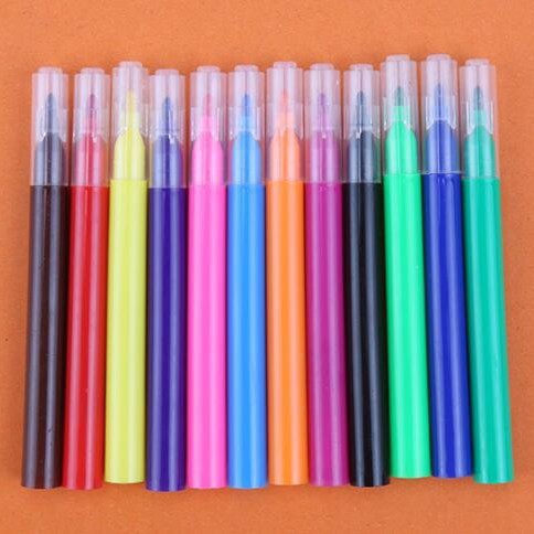 Мини детская кисть низкая цена недорогая маленькая мини акварельная ручка washable ink волокно наконечник набор