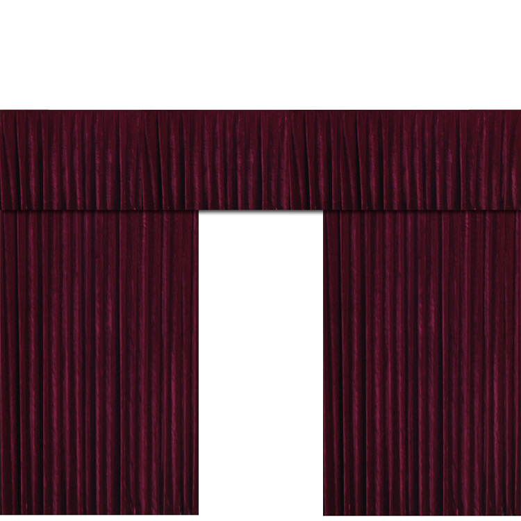 Thickened Gold Velvet Fabric Processing and Customization Stage Red Curtain Wedding Conference Background Cloth Electric Black Customization