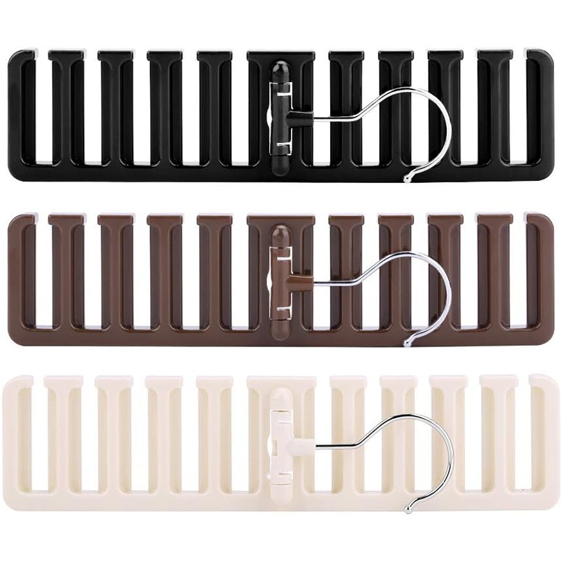 Cross-border household belt large rack hanger organizing rack 10-hole belt hanging Tie Rack silk scarf storage artifact