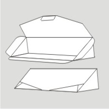 Packaging Box Die-Cut Folding Carton Expansion Diagram Die-Cutting Line Diagram Production Composition Design Painting Die-Cut Diagram Drawing