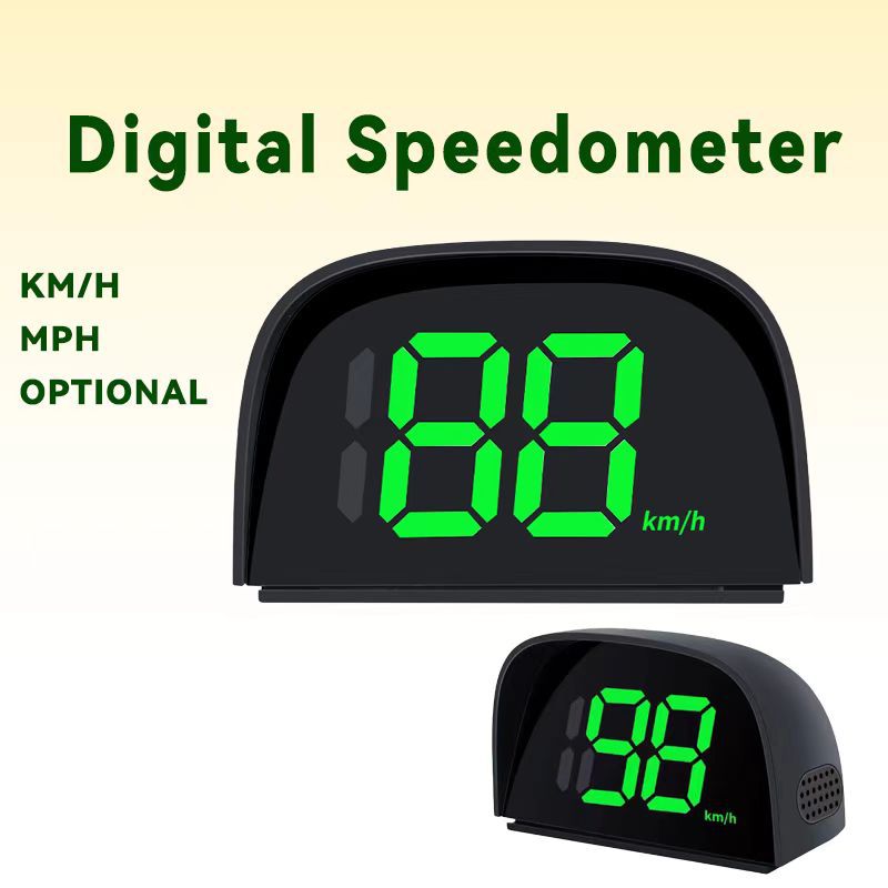 [Cross-mirror Explosions] HUD Automotive Universal Head-up Display GPS Accurate Positioning KMH/PMH Vehicle Speed Display