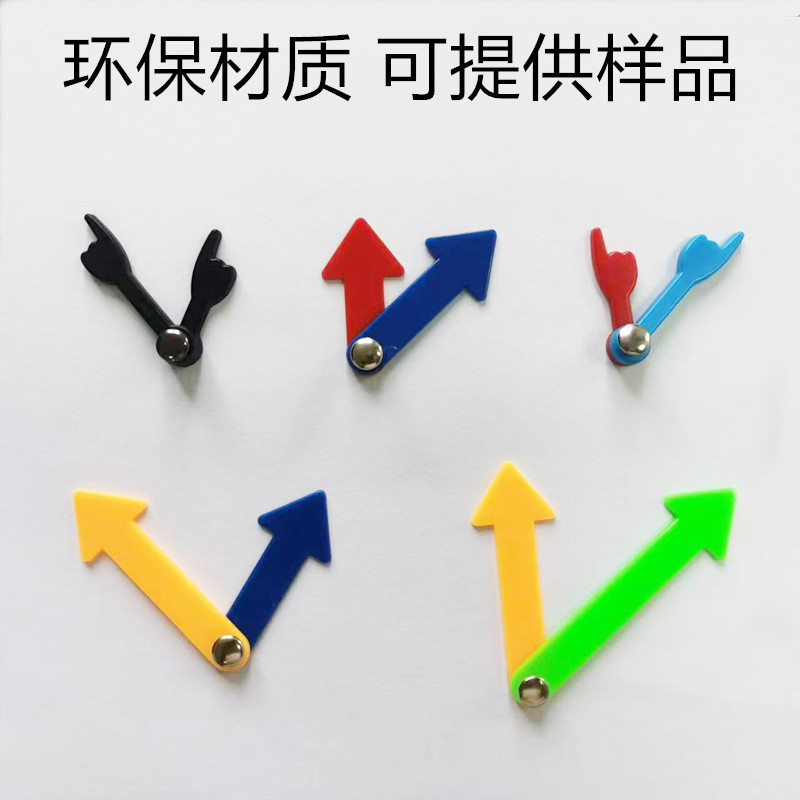 Clock Hands Can Be Moved by Hand to Teach Time, Cognitive Enlightenment Toy, Plastic Clock with Magnetic Pointers, Educational