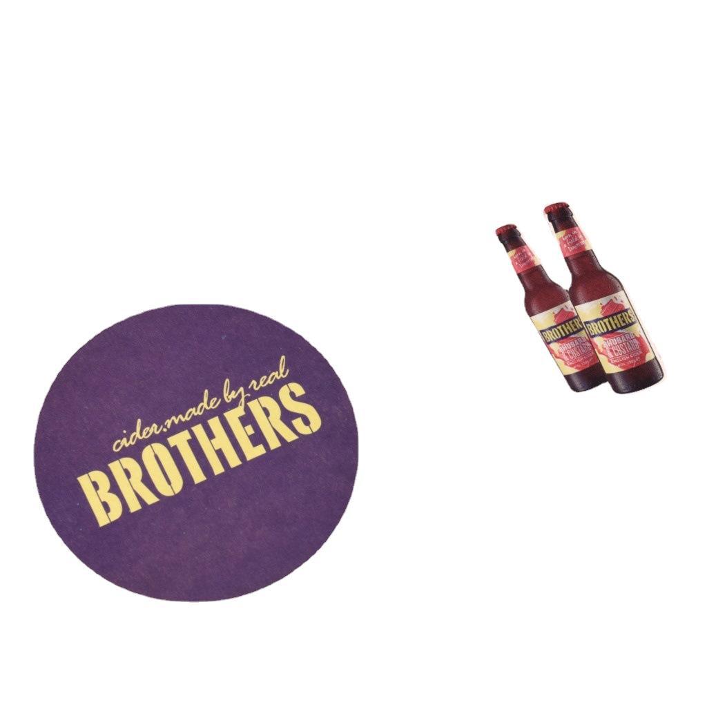 Manufacturer Customized Absorbent Paper Coasters, Disposable Paper Coasters, Beer Coasters, Tea Coasters, Customized Logo