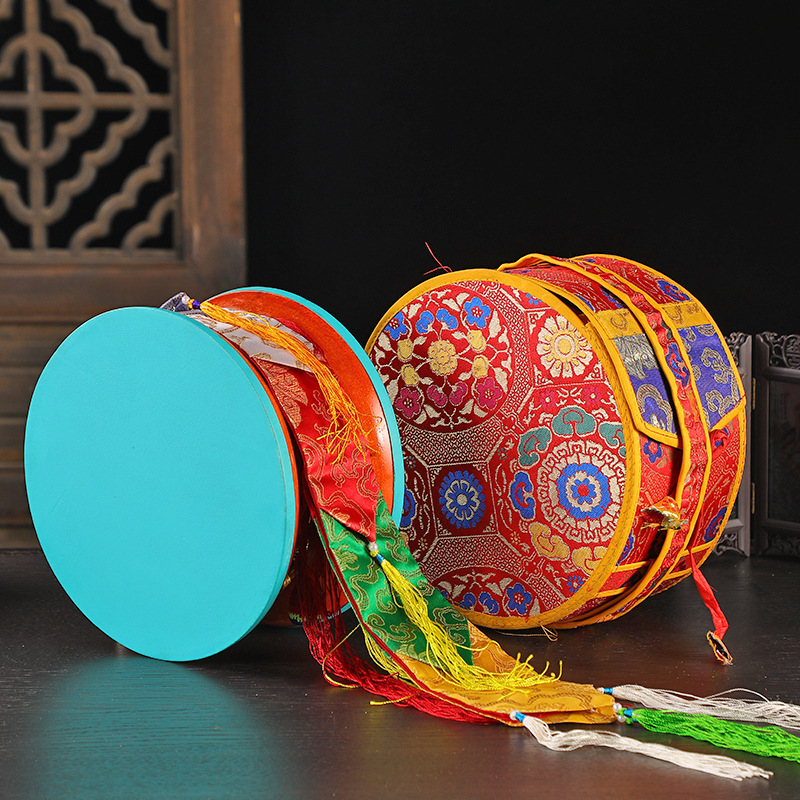 Nepalese Gilt Tambourine, Sheepskin Broken Drum, Round Drum, Mulberry Wood Drum, Free Drum Set, Large Drum