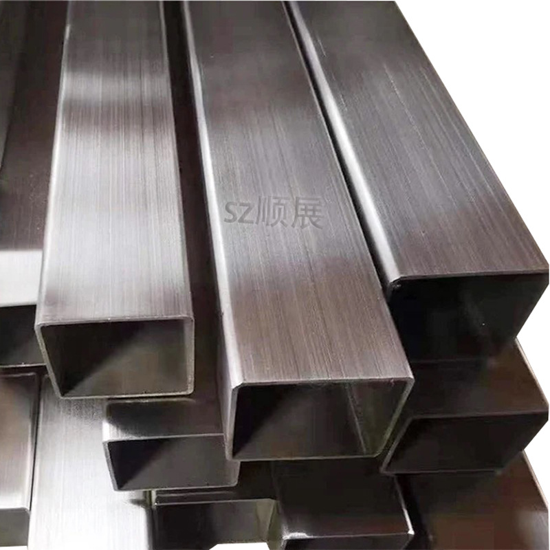 Source Manufacturer Spot 201 Stainless Steel Square Tube Mirror Brushed Square Steel 304 316 Large Diameter Rectangular Tube Flat Tube
