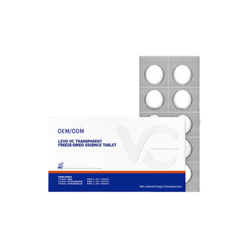 Cross-Border English Customized Highly Active Solid L-Vitamin C Freeze-Dried Tablets to Improve Dullness and Fade Fine Lines Export Processing