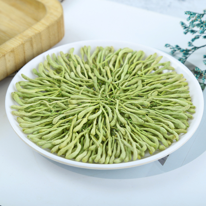 Wholesale Henan Fengqiu Honeysuckle Bulk 500g Fluffy Honeysuckle Tea New Arrival Canned Dry Mountain Honeysuckle Tea