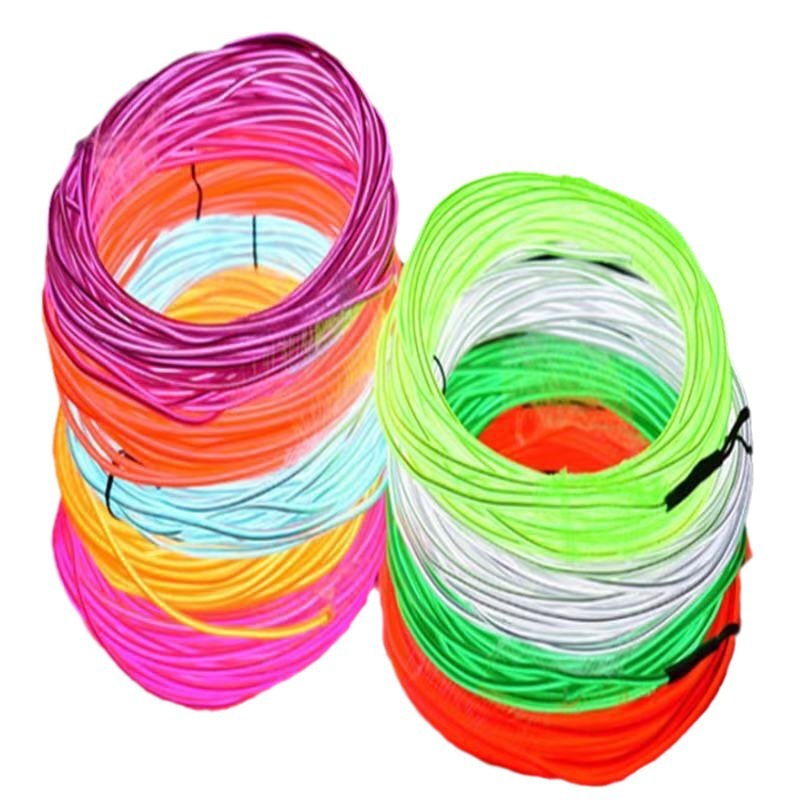 Source Factory El Wire 2.8mm Luminous Wire Contains Iron Wire Plastic Cold Light DIY Atmosphere Light Strip
