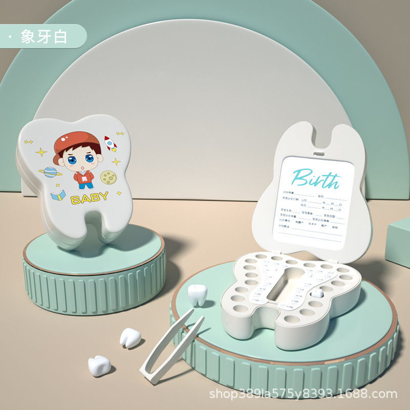 Commemorative Collection Deciduous Teeth Box Infant Deciduous Teeth Infant Storage Box Fetal Hair Infant Deciduous Teeth