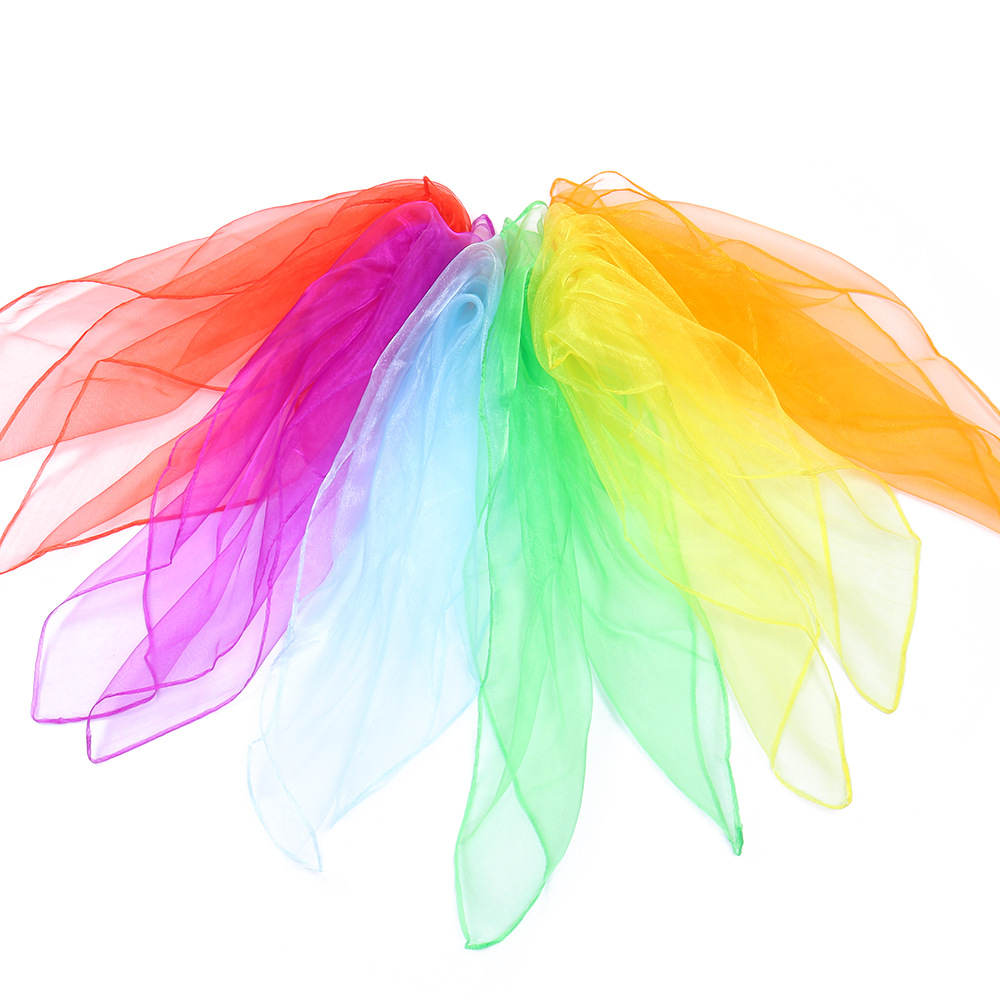 60 см однотонный шифоновый шарф для танцевальных выступлений