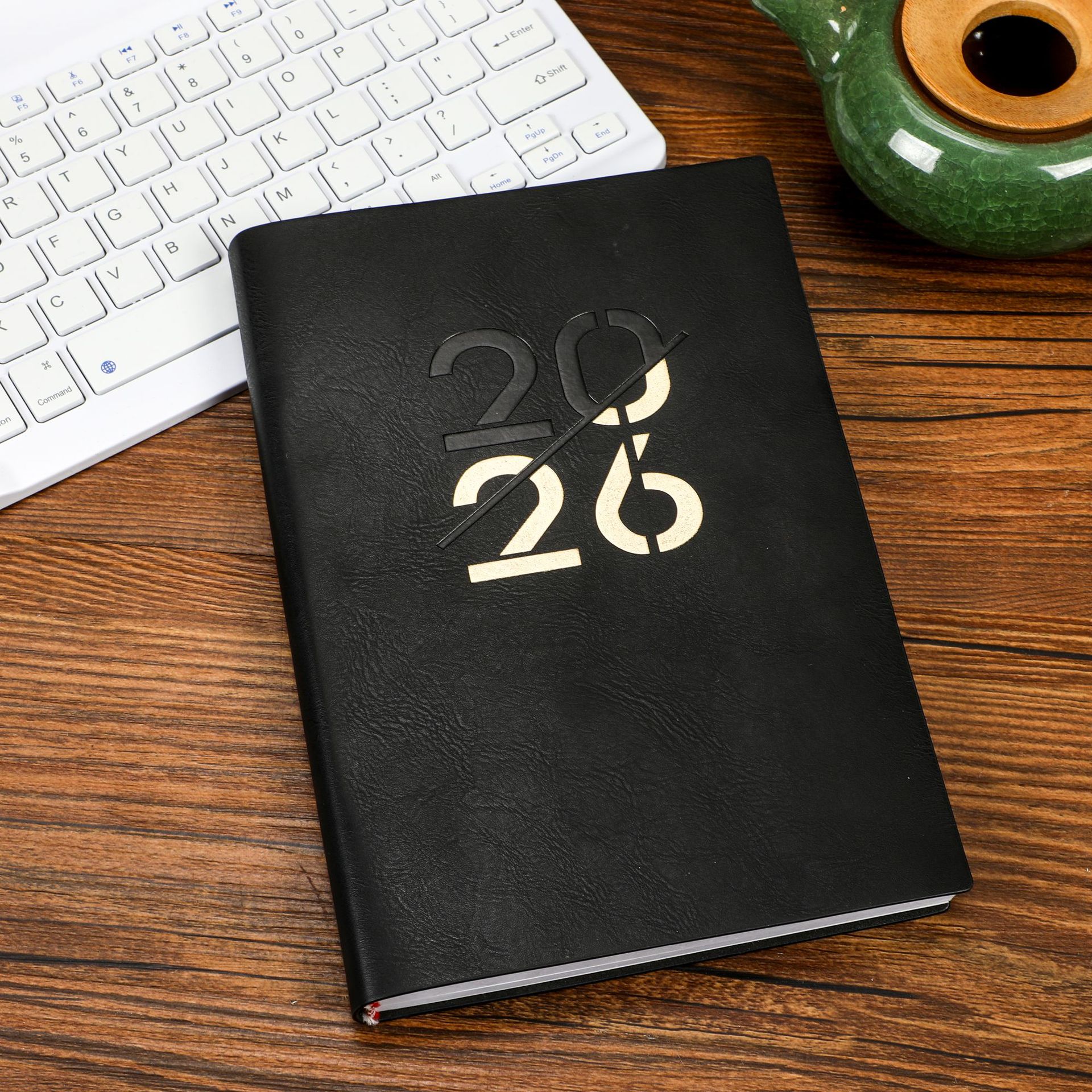 Customized Schedule Thickeneded Diary Efficiency Manual 365 Days Weekly Monthly Plan Work Log with Inspirational