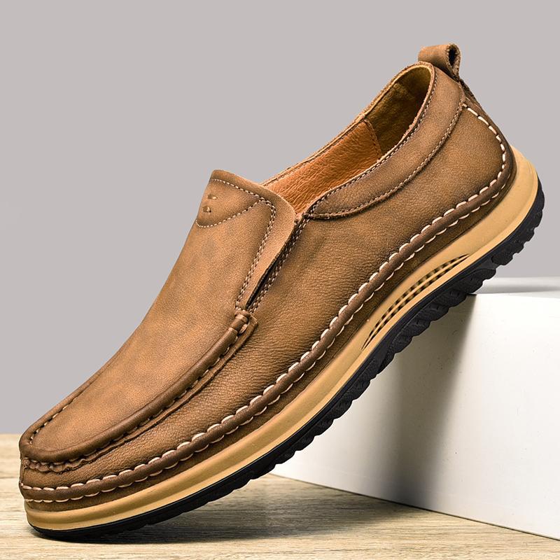 New Casual Shoes, First Layer Cowhide Outdoor Casual Men's Shoes