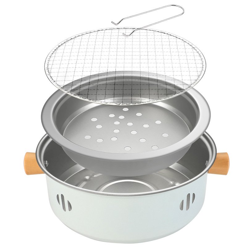 Cross-Border Wholesale Barbecue Stove for Tea Making, Household Stove, Portable Oven, Camping Indoor Full Set of Korean Charcoal Stove