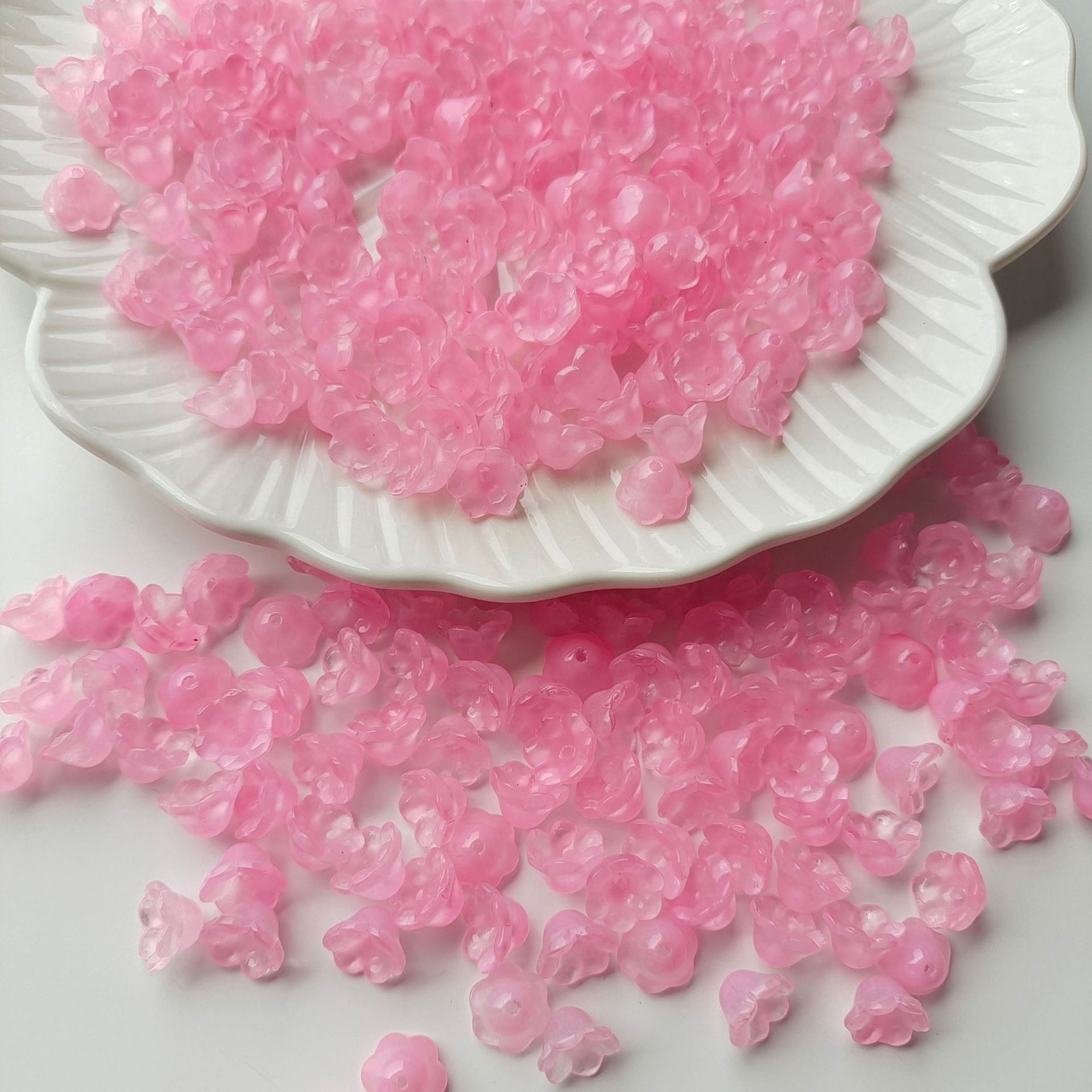 bell flower orchid flower bud colored glaze petals handmade diy pendant tassel material antique hanfu hairpin accessories